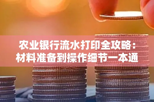 农业银行流水打印全攻略：材料准备到操作细节一本通