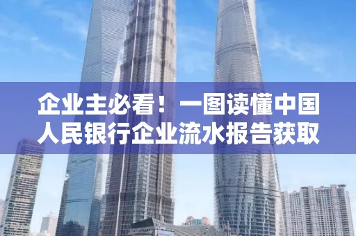 企业主必看！一图读懂中国人民银行企业流水报告获取全流程