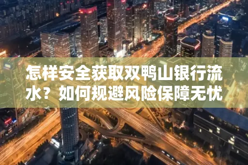 怎样安全获取双鸭山银行流水？如何规避风险保障无忧？