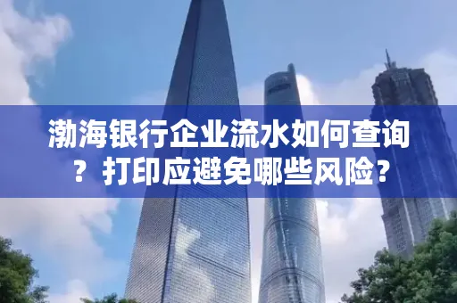 渤海银行企业流水如何查询？打印应避免哪些风险？