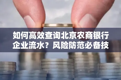 如何高效查询北京农商银行企业流水？风险防范必备技巧全解析！