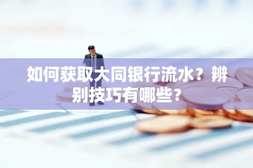 如何获取大同银行流水？辨别技巧有哪些？