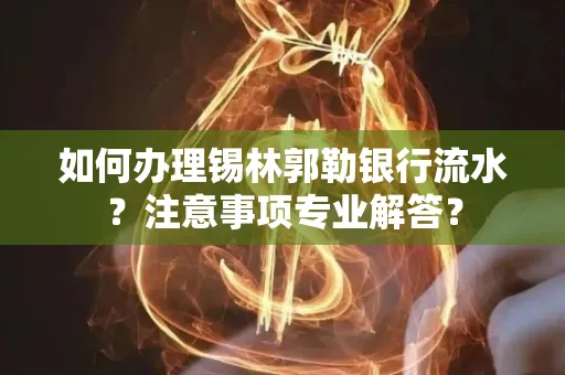 如何办理锡林郭勒银行流水？注意事项专业解答？